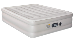 lot 286 image: Simpli Comfy Inflatable Queen Air Mattress with Built in Pump