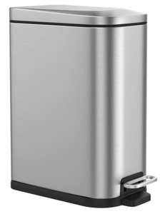 lot 289 image: 15 Liter4 Gallon Trash Can with Soft Close Lid