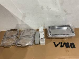lot 192 image: LOT OF 4 Chafing Dishes Buffet Set