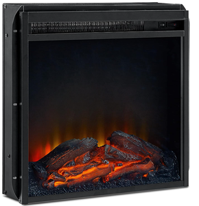 lot 18 image: SSLine Wood TV Stand with Electric Fireplace