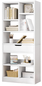 lot 471 image: IOTXY Wooden Open Shelf Bookcase - 61 Height