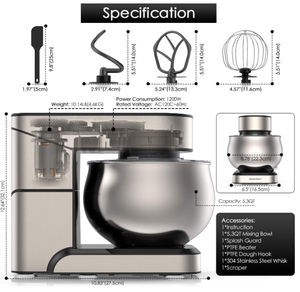 lot 600 image: Stainless Steel Stand Mixer