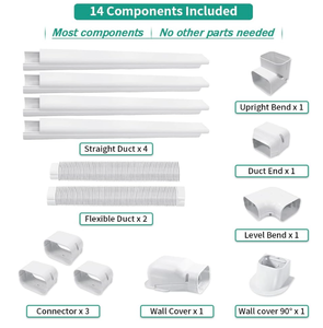 lot 611 image: Decorative Pipe Line Cover Kit for Ductless