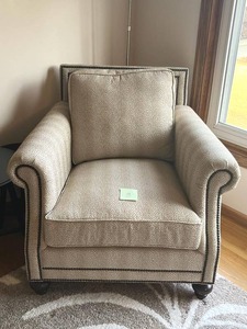 lot 3 image: Exquisite 39.5 Bernhardt Brae Armchair (2670-052) - $1,139.99 Original Purchase Price