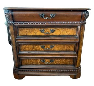 lot 27 image: Beautiful Aspen Home Nap Liv360 Nightstand in Cherry ($900 MSRP) 34W x 22 D x 31.25H