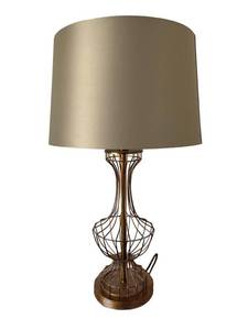 lot 77 image: Wonderful 29 Table Lamp with Gray Lamp Shade in Excellent Condition