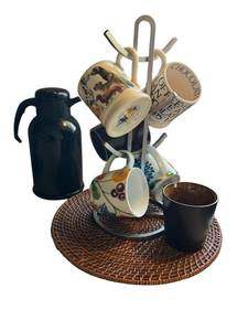 lot 87 image: Delightful Coffee Mugs, Carafe, and More
