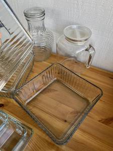 lot 88 image: Wonderful Glass Storage Containers Lot - Bormioli Rocco (Italy), Anchor Hocking, and IKEA in Excellent Condition