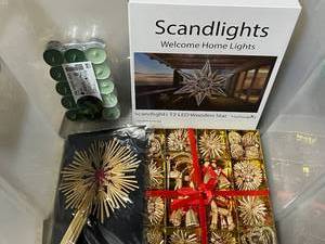 lot 201 image: Holiday Christmas Bin Lot #1 in Excellent Condition