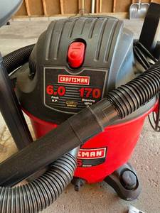 lot 208 image: Craftsman 16 gallon 6.0 Peak HP Shop-Vac in Good Working Condition