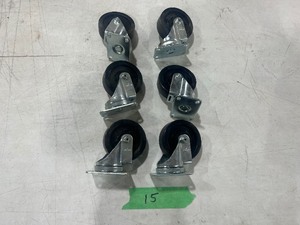 LOT OF 6- 4 CASTORS