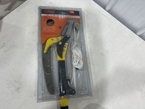 PROPANE FIRE STARTER, POLE SAW, DEWALT WEED EATER LINE, & 7 BOTTLE BIRD FEEDERS
