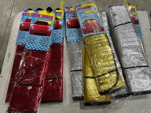 SUN SHIELDS, LICENSE PLATE FRAMES, & DRYING TOWELS