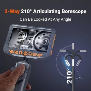 lot 1 image: Nidage Articulating Borescope 0.24 Two-Way Articulated Endoscope Camera with Light