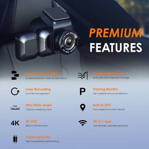 lot 17 image: RexingUSA 4K 3-Channel Dash Cam