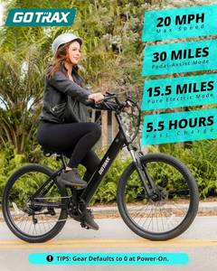 lot 27 image: Gotrax 26 Electric Bicycle
