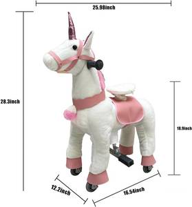 lot 28 image: Wylksylk Walking Horse Ride On Toy