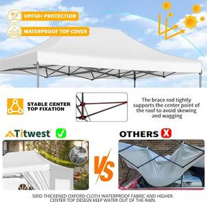 lot 33 image: Titwest 10 X 15 Heavy Duty Pop-Up Canopy Tent