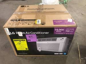 LG 15,000 BTU 115V Window Air Conditioner Cools 800 sq. ft. with Wi-Fi, Remote and  in White  Customer Returns See Pictures