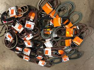 Lot of Assorted Deck Belts Various Sizes and Conditions  Customer Returns See Pictures