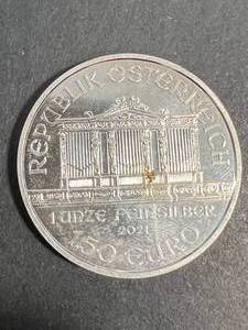 lot 04 image: 1 TROY OZ .999 FINE SILVER 2021 AUSTRIAN PHILHARMONIC