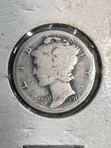 lot 31 image: 1918-D US MERCURY DIME