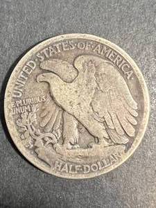 lot 37 image: 1918-S US WALKING LIBERTY HALF DOLLAR