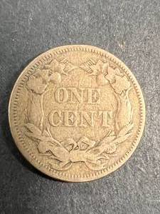 lot 41 image: 1858 US FLYING EAGLE CENT
