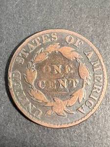 lot 46 image: 1827 US MATRON HEAD LARGE CENT