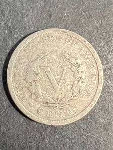 lot 50 image: 1890 US V NICKEL