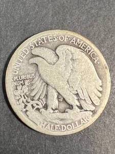 lot 51 image: 1918 US WALKING LIBERTY HALF DOLLAR