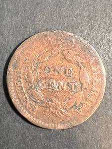 lot 74 image: 1816 US MATRON HEAD LARGE CENT
