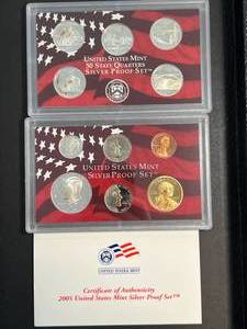 lot 83 image: 2005 US MINT SILVER PROOF SET