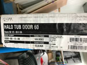 lot 78 image: MAAX HALO TUB DOOR 60