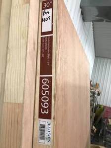 lot 98 image: 30 HARDWOOD SLAB DOOR-UNFINISHED