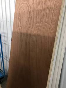 lot 105 image: 30 HARDWOOD SLAB DOOR-UNFINISHED