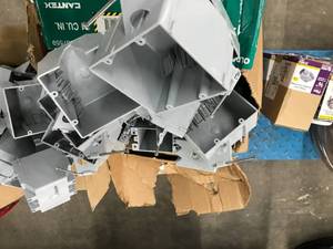 lot 132 image: GREY ELECTRICAL BOXES