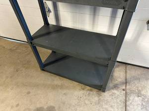 lot 47 image: 5 Tier Sterilite Square Frame Utility Shelf