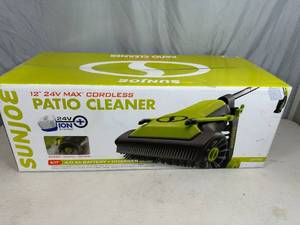 lot 6 image: New SunJoe 24 Volt Cordless Patio  Driveway Cleaner  Sweeper