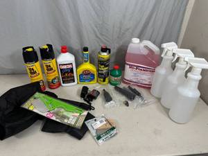 lot 13 image: New Auto Chemicals, Spray Bottles, and More