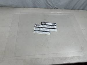 lot 25 image: 2 New Sheets of Plaskolite Optix Clear Acrylic Sheet 18 in. x 24 in. x .100 inch thickness.