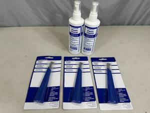lot 43 image: 3 New Plaskolite Cutters and 2 Bottles of Plastic Cleaner