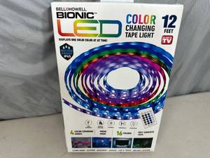 lot 89 image: New 12 ft LED Color Changing Light Strip with Remote