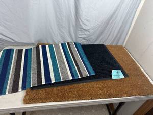 lot 94 image: 3 New Door Mats  Rugs