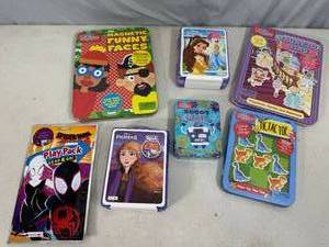 lot 114 image: Assorted New Travel Games and Coloring Sets