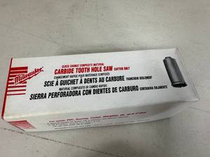 lot 118 image: New Milwaukee Carbide Tooth Hole Saw 1
