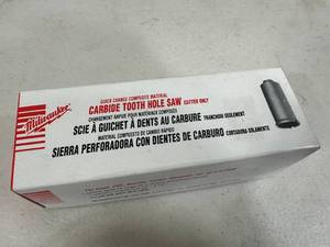 lot 119 image: New Milwaukee Carbide Tooth Hole Saw 34