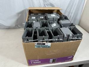 lot 126 image: 84 New Feit New Work 1 Gang Electrical Boxes