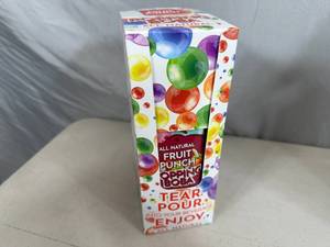 lot 142 image: New Box of 10 Pouches Popping Boba Balls - Fruit Punch