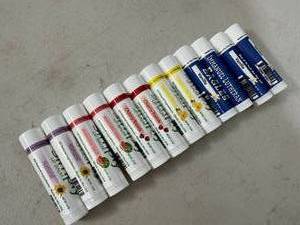 lot 173 image: 12 New Natural Beeswax Lip Moisturizer